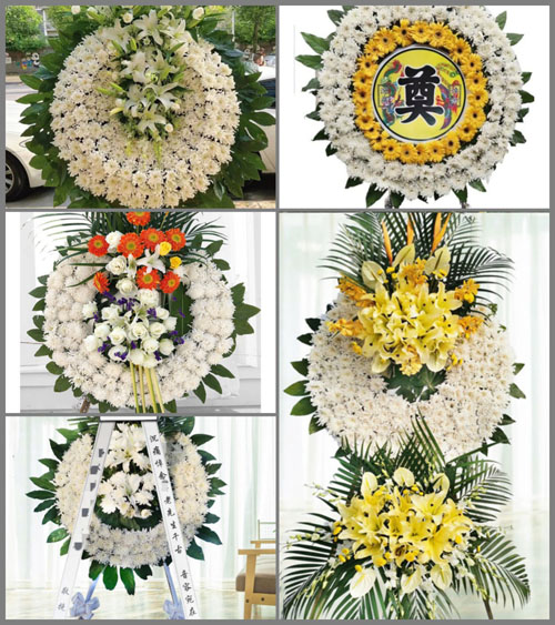 湖南永州道县白芒铺镇潘家村花圈速递